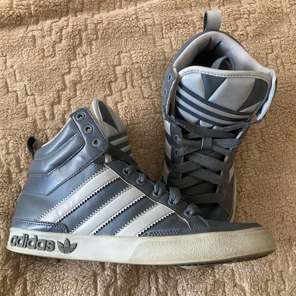 Men’s Adidas Old School High Tops Gray